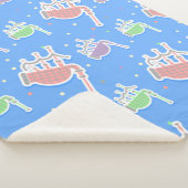 パステルピンクバグパイプ シェルパブランケット (3/4)