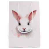 パステルピンクバニー抱き枕 ミディアムペーパーバッグ (裏面)