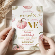 パステルピンクパンプキンが一誕生日