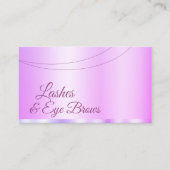 パステルピンクパープルグラマラスプロフェッショナルシンプル 名刺 (正面)