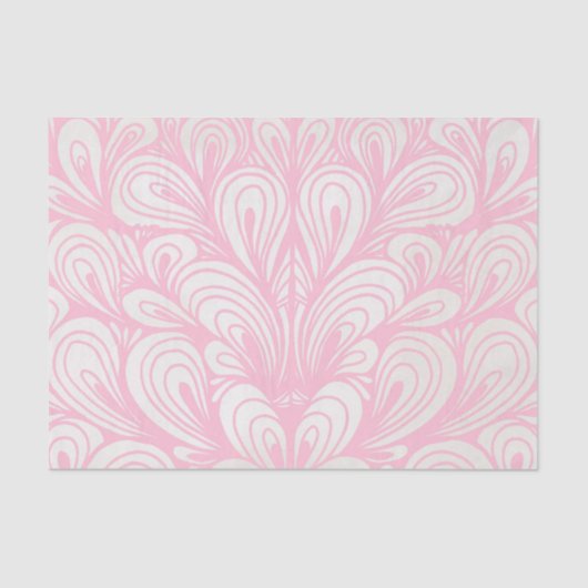 パステルピンクフェザーデクページ 薄葉紙 (正面)
