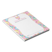 パステルピンクフクロウ赤ちゃんシャワー – アドバイス ノートパッド (アングル)