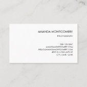 パステルピンクフラミンゴスグリーンパターン 名刺 (裏面)