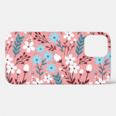 パステルピンクフローラシームレスパターン。 Case-Mate iPhoneケース (裏面 (横))