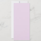 パステルピンクフローラディナーメニュー 招待状 (裏面)