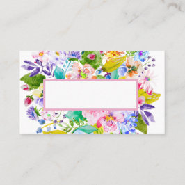 パステルピンクフローラロマン結婚ティーズ座席表 プレイスカード