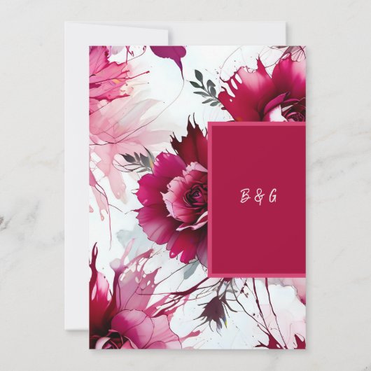 パステルピンクフローラ抽象芸術バラ開花 (裏面)