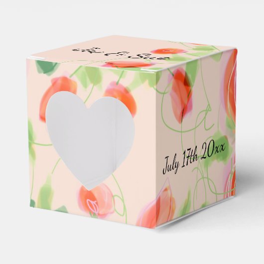 パステルピンクフローラ フェイバーボックス (正面サイド)