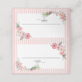 パステルピンクフローラ プレイスカード (外部開封)