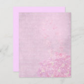 パステルピンクフローラ&文字スクラップブックエフェメラ (正面/裏面)