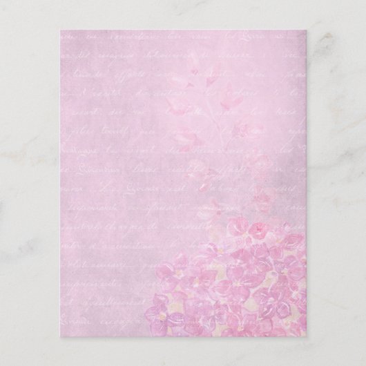 パステルピンクフローラ&文字スクラップブックエフェメラ (正面)