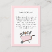 パステルピンクブックベビーカード エンクロージャーカード (正面)