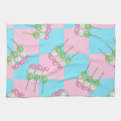 パステルピンクブルーダ市松模様にングゴキッチンタオル キッチンタオル (横)