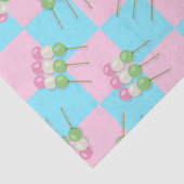 パステルピンクブルー市松模様にダンゴティッシュペーパー 薄葉紙 (詳細)