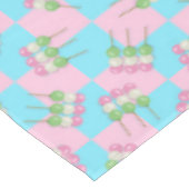 パステルピンクブルー市松模様にダンゴテーブルクロス テーブルクロス (アングル)