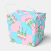 パステルピンクブルー市松模様にダンゴフェイスボックス フェイバーボックス (裏面サイド)