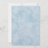 パステルピンクブルー結婚フローラ婚約 招待状 (裏面)