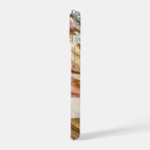 パステルピンクブルー金ゴールドグリッター iPhone 15ケース (左側面)