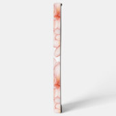 パステルピンクプルメリアフランギパニフローラ SAMSUNG GALAXYケース (左側面)