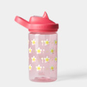 パステルピンクプルメリア花 ウォーターボトル (右面)