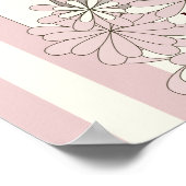 パステルピンクベビーコアラツインガールパーティーウェルカム ポスター (角)