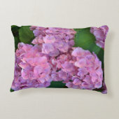 パステルピンクホルテンシアアジサイの花 アクセントクッション (裏面)