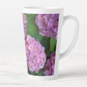 パステルピンクホルテンシアアジサイの花 カフェラテマグ (右)