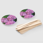 パステルピンクホルテンシアアジサイの花 ハンドファン (組立なし)