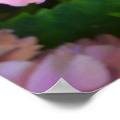 パステルピンクホルテンシアアジサイの花 ポスター (角)