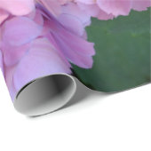 パステルピンクホルテンシアアジサイ開花 ラッピングペーパー (ロールコーナー)