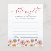 パステルピンクボヘミアンワイルドフラワーズデイトナイトアイディア (正面)