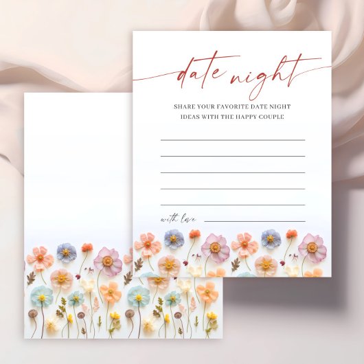 パステルピンクボヘミアンワイルドフラワーズデイトナイトアイディア