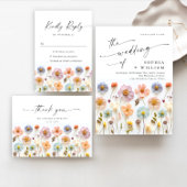 パステルピンクボヘミアンワイルドフラワーズブライダルシャワー ポスター