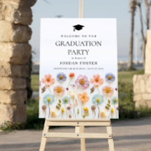 パステルピンクボホワイルドフラワー卒業パーティー