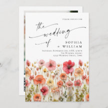 パステルピンクボホワイルドフラワー結婚ズのQRコード写真