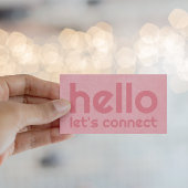 パステルピンクモダンミニマル 名刺