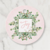 パステルピンクユーカリプスホリデーギフト フェイバータグ (正面)