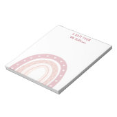 パステルピンクレインボホ ノートパッド (回転)
