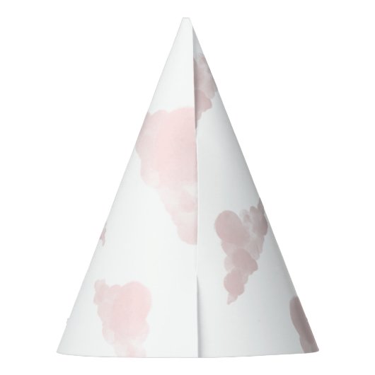 パステルピンクレインボーあなたの名前は1つの誕生日を変える パーティーハット (裏面)