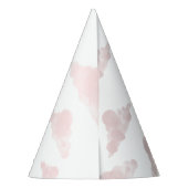 パステルピンクレインボーボホクラウド誕生日 パーティーハット (裏面)