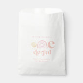 パステルピンクレインボーリトルオ恋しく思ンダーフル誕生日 フェイバーバッグ (正面)