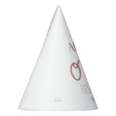 パステルピンクレインボーワンファースト誕生日 パーティーハット (左)