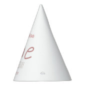 パステルピンクレインボーワンファースト誕生日 パーティーハット (右)