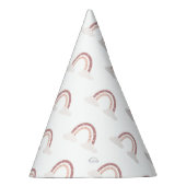 パステルピンクレインボーワンファースト誕生日 パーティーハット (右)