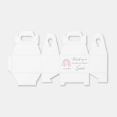 パステルピンクレインボー1st誕生日ありがとう フェイバーボックス (折り畳みなし)