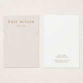 パステルピンクレザー(イメージ)ネックレスディスプレイカード (正面&裏面)