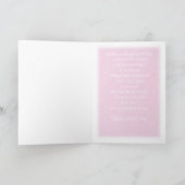 パステルピンクレディースリッパグリーティングカード カード (内部)