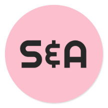 パステルピンクレトロモノグラムの結婚ズ