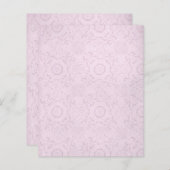 パステルピンクレーススクラップブック紙 (正面/裏面)