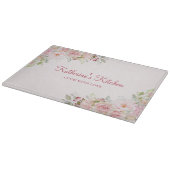 パステルピンクローズフラワーフローラ母の日ギフト カッティングボード (角)